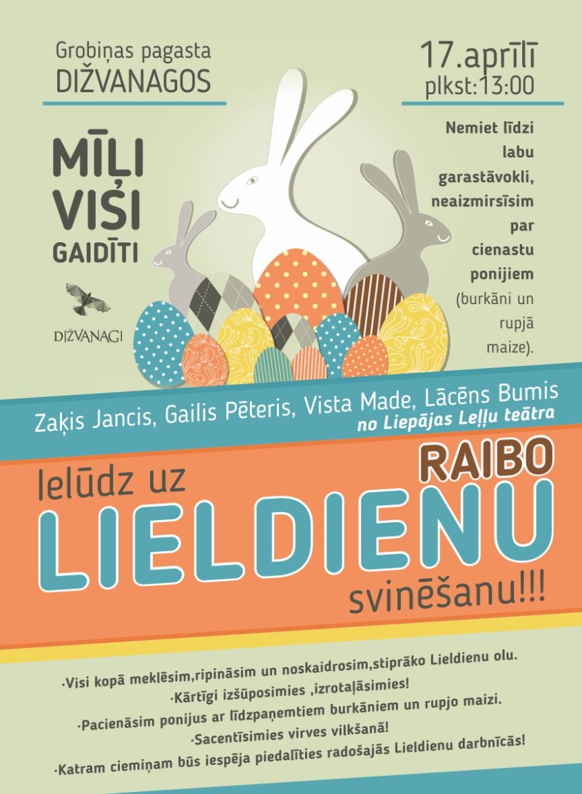 Liepājas Leļļu teātris piedalīsies raibo Lieldienu svinēšanā “Dižvanagos”